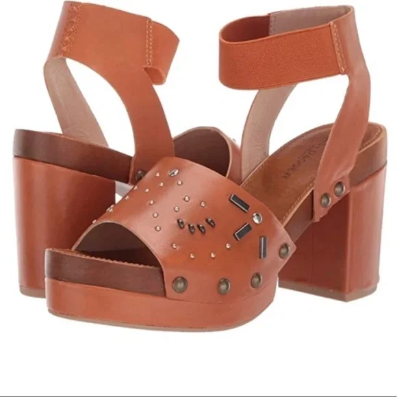 Kesli Dagger Brooklyn Frida Leather Platform Sandals 8.5 - Picture 2 of 9